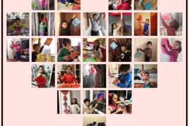 孩童欢庆中国年 巧手装饰幸福家